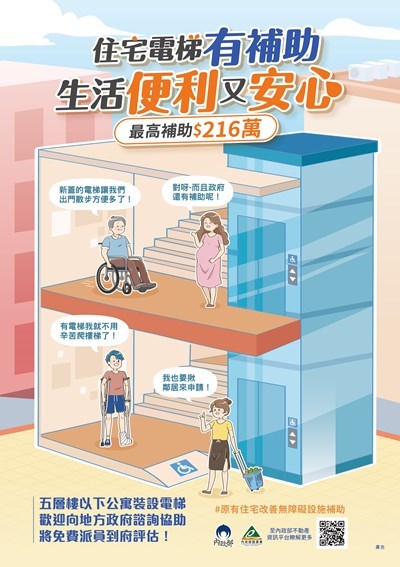 原有住宅無障礙設施改善補助廣告