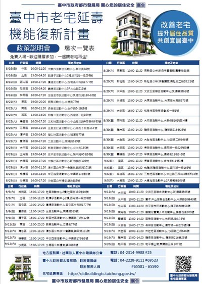 臺中市老宅延壽宣傳圖-所有場次版本-補充和平區